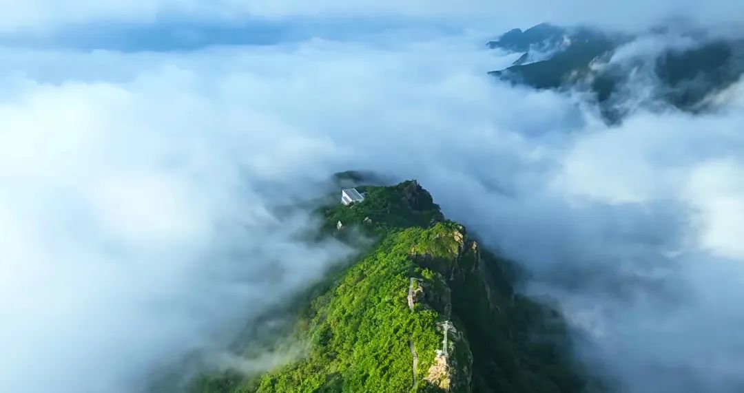 牛背梁雨后景区内瀑布成群、云海骤起，胜似仙境～
