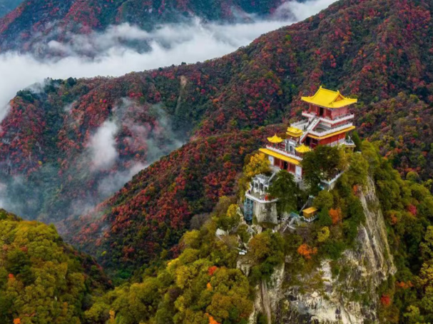 西安周边赏秋,南五台一日游~红叶云海美到犯规!